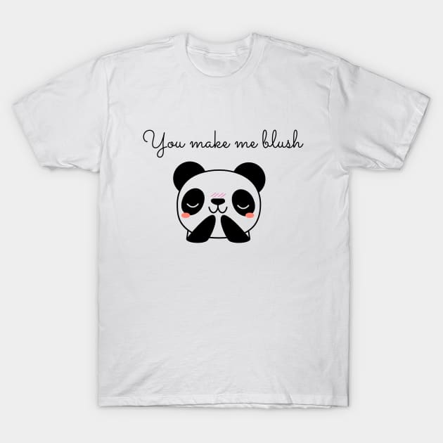 You make me blush T-Shirt by Flamingo Design